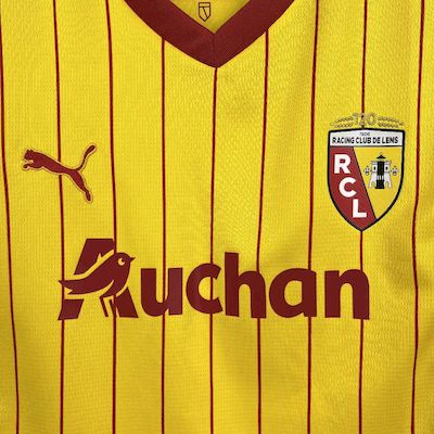 Kit Infantil RC LENS Home 25/26 - Amarelo e Laranja