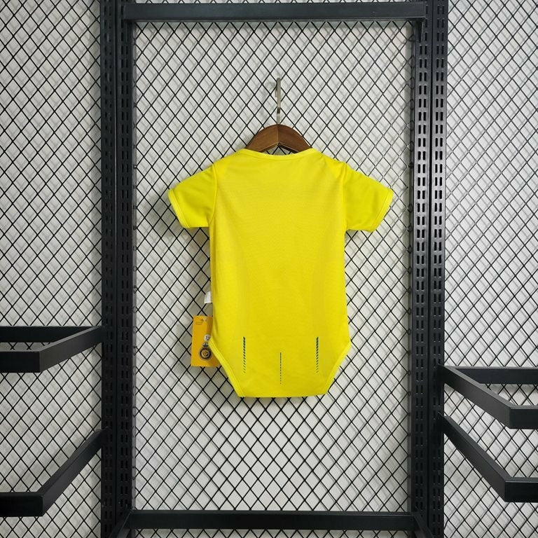 Body Bebê Infantil Al-Nassr Home 23/24 -Amarelo