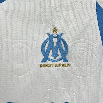 Kit Infantil Olympique De Marseille Home 25/26 . - Branco