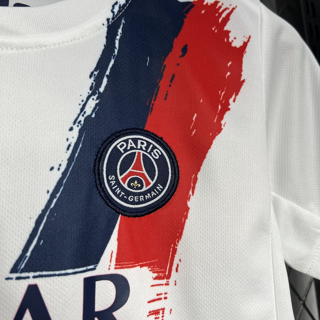 Kit Infantil PSG Away 24/25 . - Branca