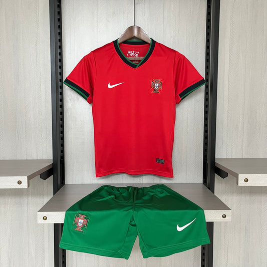 Kit Infantil Portugal Home 24/25 -Vermelha