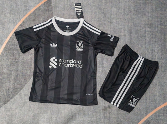 Kit Infantil Liverpool Goleiro 25/26 - Preto