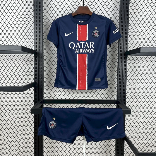 Kit Infantil PSG Home 24/25 Com a Estrela . - Azul e Vermelho
