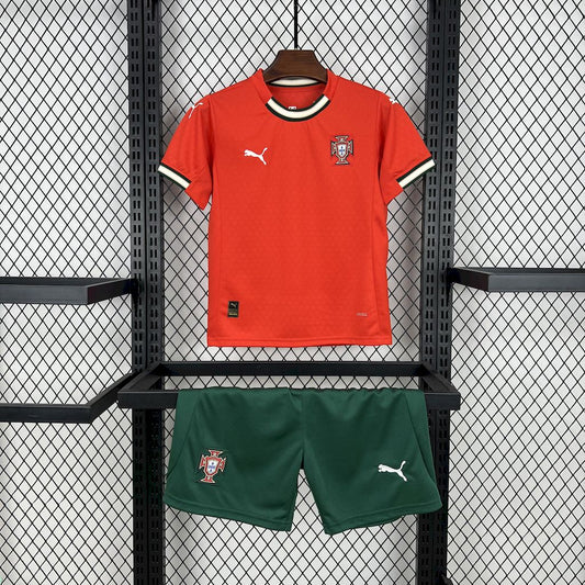 Kit Infantil Portugal Home 25/26 - Vermelha