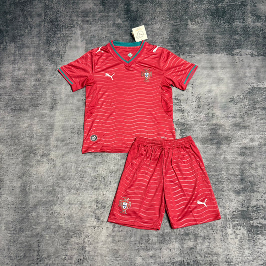 Kit Infantil Portugal Home 26/27 - Vermelha