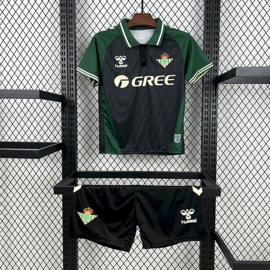 Kit Infantil Real Betis Edição Especial 25/26 . Hummel - Preto e Verde