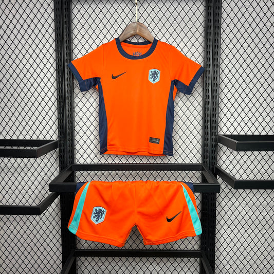 Kit Infantil Holanda Home 24/25 -Laranja