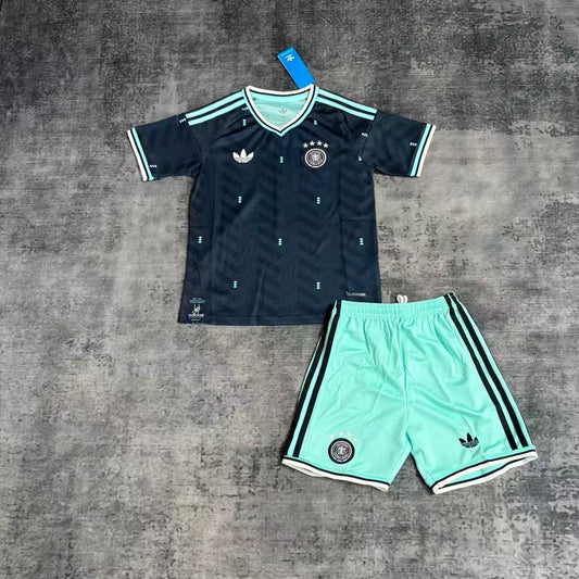 Kit Infantil Alemanha Away 25/26 - Verde Escuro