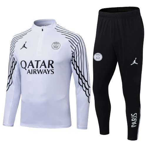 Kit Treino Agasalho + Calça PSG - Branco