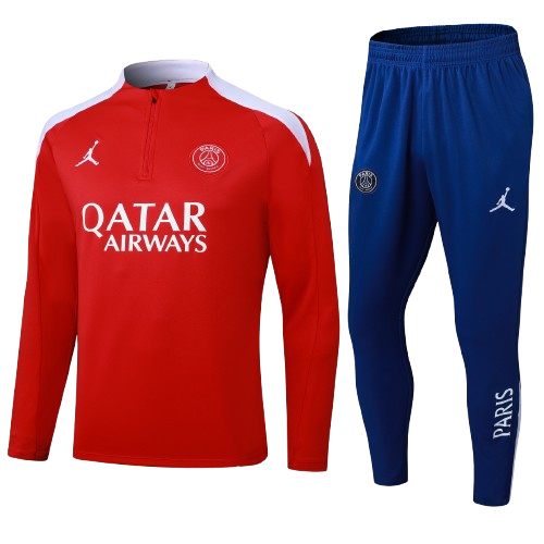 Kit Treino Agasalho + Calça PSG - Vermelho