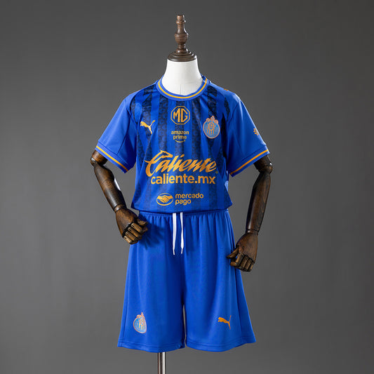 Kit Infantil Chivas Guadalajara Away 25/26 . -Azul