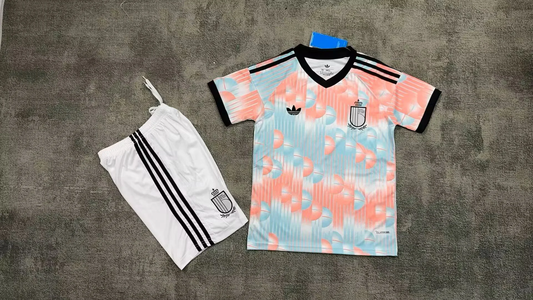 Kit Infantil Bélgica Away 26/27 - Colorido
