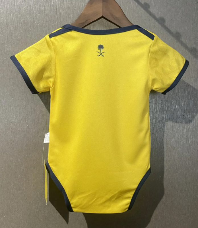 Body Bebê Infantil Al Nassr Home 25/26  - Amarelo