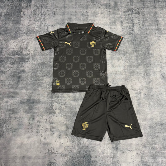 Kit Infantil Portugal Third 25/26 - Preto