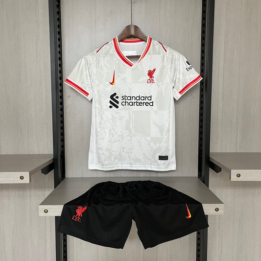 Kit Infantil Liverpool Third 24/25 - Branco