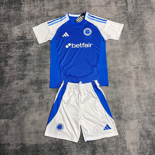 Kit Infantil Cruzeiro Home 25/26 . - Azul e Branco