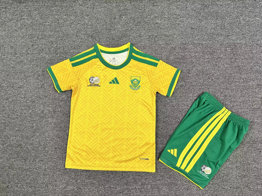 Kit Infantil Africa do Sul Home 26/27 - Amarela