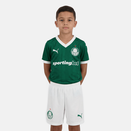 Kit Infantil Palmeiras Home 25/26 - Verde