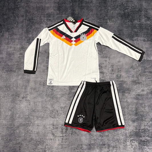 Kit Infantil Alemanha Home Manga Longa 26/27 - Branco
