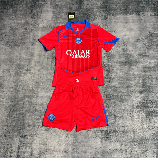 Kit Infantil PSG Third 25/26 . - Vermelho