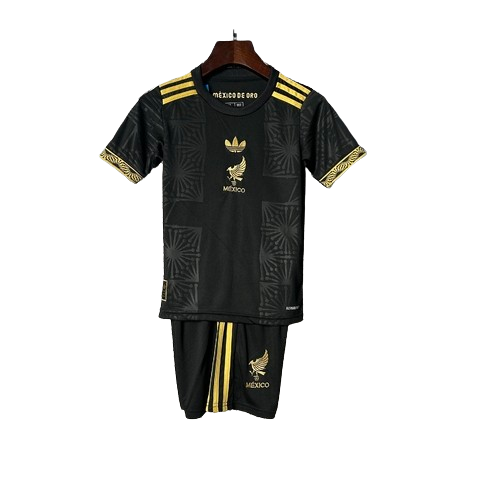 Kit Infantil México Edição Especial 25/26 -Preto e Dourado
