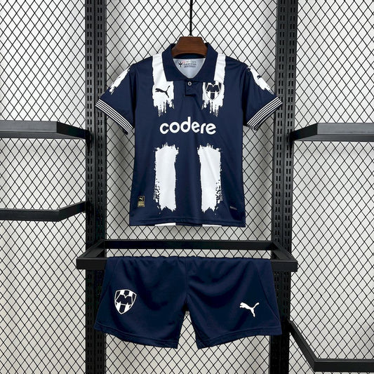 Kit Infantil Monterrey Home 25/26 . -Azul Escuro e Branco