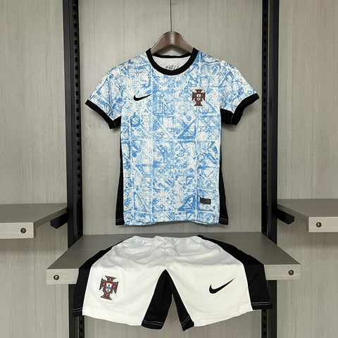 Kit Infantil Portugal Away 24/25 -Branco e Azul (. Branco)