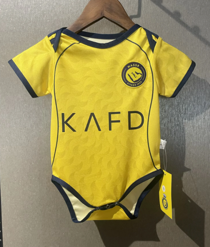 Body Bebê Infantil Al Nassr Home 25/26  - Amarelo
