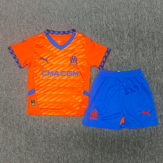 Kit Infantil Olympique De Marseille Third 24/25 . - Laranja
