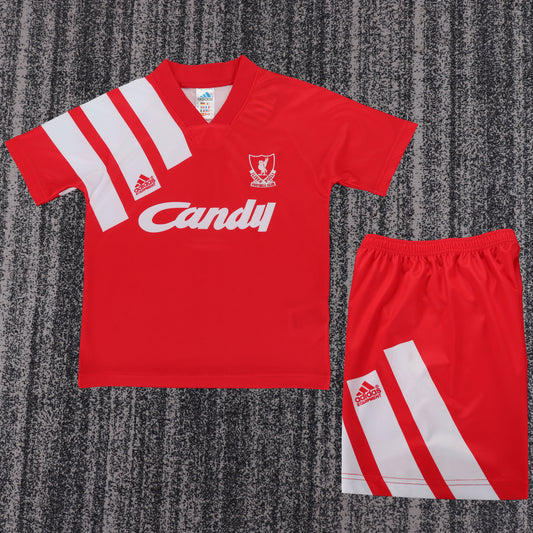 Kit Infantil Liverpool Home Retrô 91/92 - Vermelho
