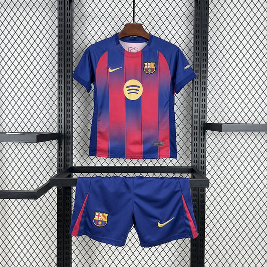 Kit Infantil Barcelona Home 25/26 - Grená