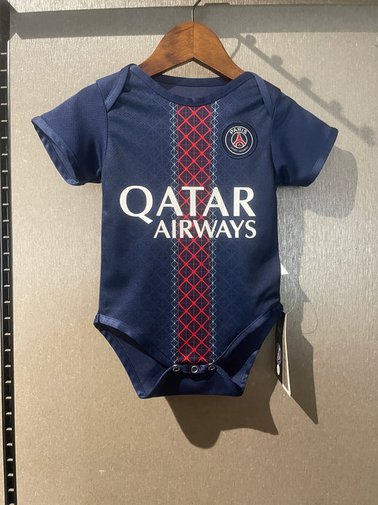 Body Bebê Infantil PSG Home 25/26 -Azul e Vermelho
