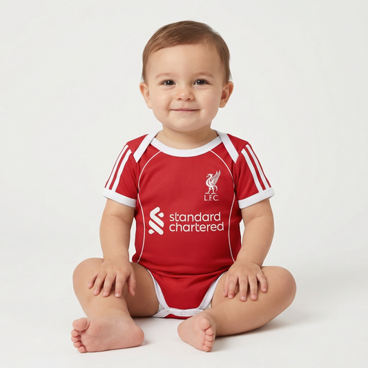 Body Bebê Infantil Liverpool Home 25/26  - Vermelho