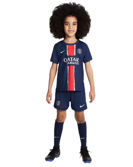 Kit Infantil PSG Home 24/25 . - Azul e Vermelho