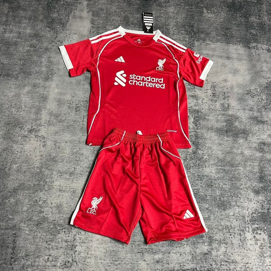 Kit Infantil Liverpool Home25/26 - Vermelho