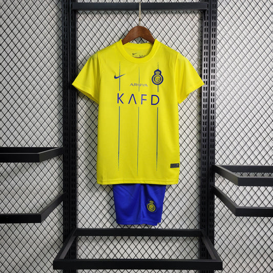 Kit Infantil Al Nassr Home 23/24 -Amarela